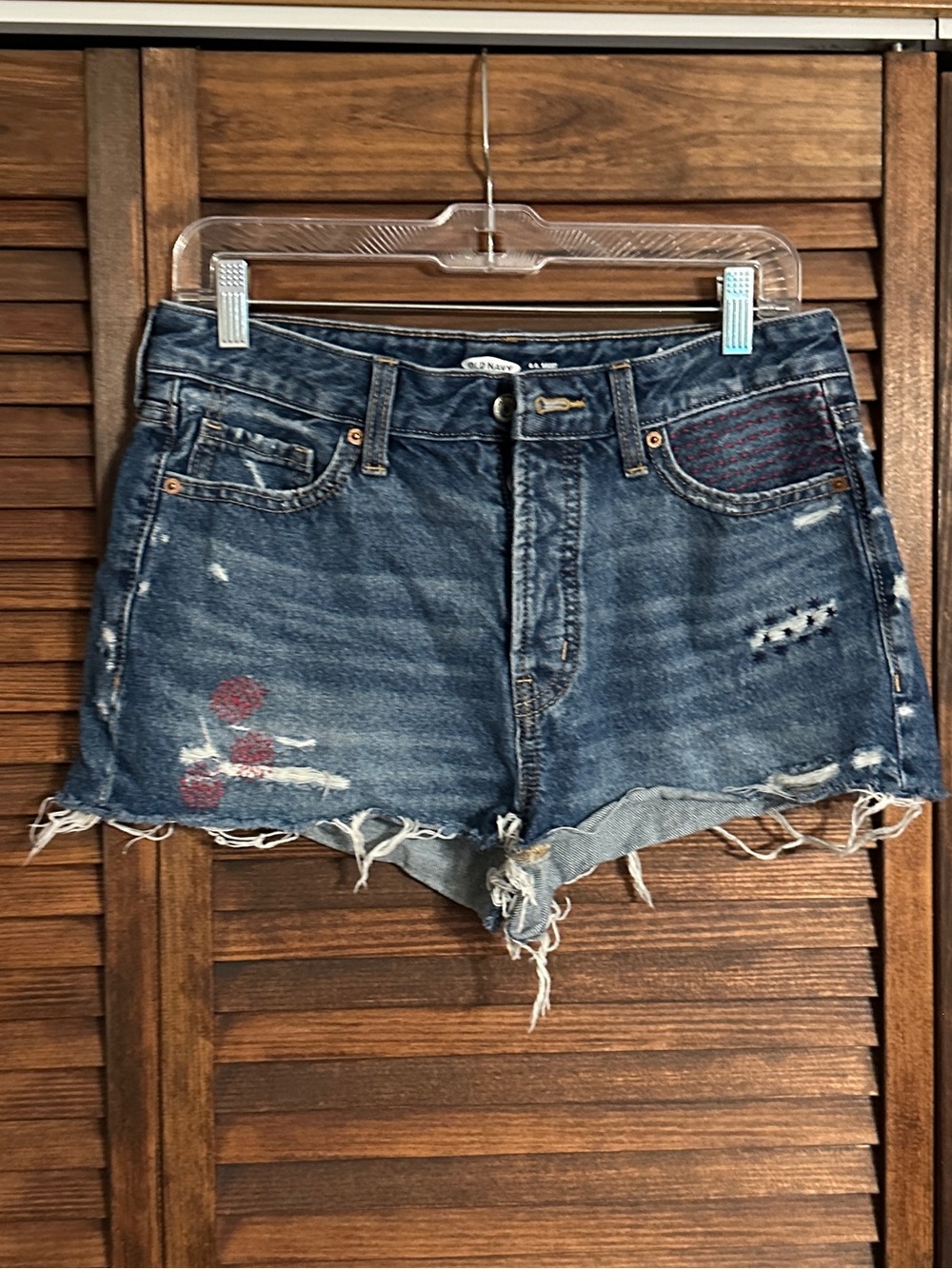Americana Distressed Denim Cutoff Shorts Old Navy 6